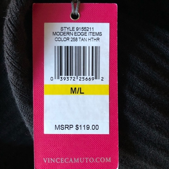 Vince Camuto NWT Knit Cape Green Blue Tan Black Modern Edge - Picture 6 of 9